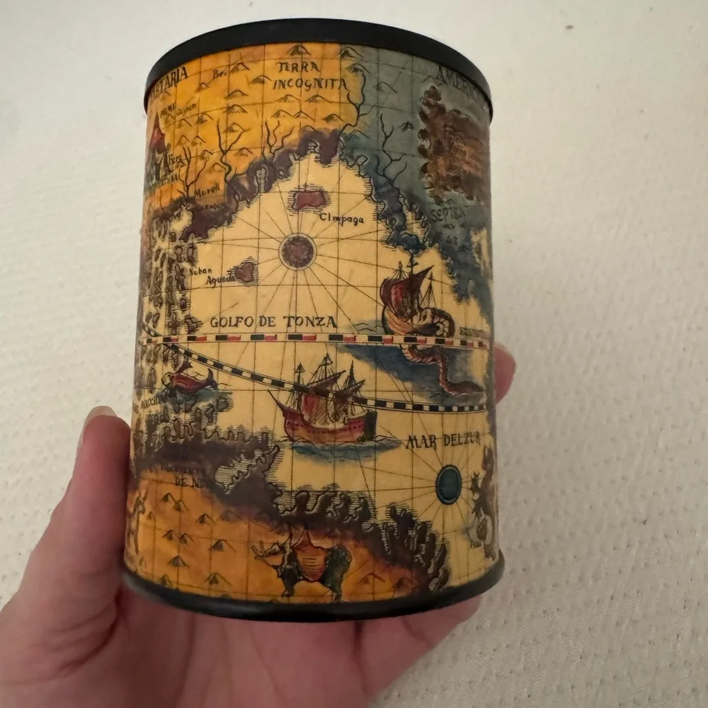 Old World Map Pencil/Pen holder